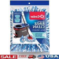 Machine Washable Reusable Microfiber Mop Hard Floors Living Room & Kitchen Blue