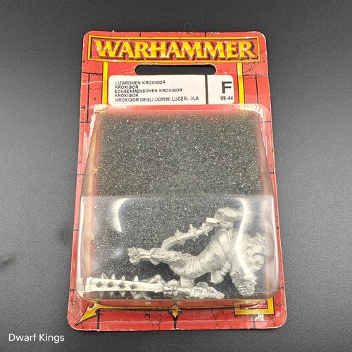 Warhammer Lizardmen Kroxigor (Vintage Metal, 6th Edition, Sealed 2002) - 第 1/8 張圖片