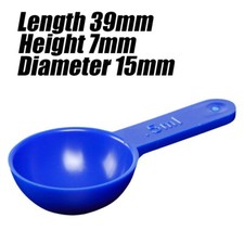 Measuring Micro Spoon Food Baking Medicine Powder Vet Plastic 5 X 0.5ml (0.5g)