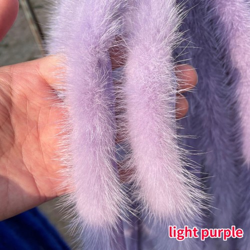 1x Peluche Hágalo Usted Mismo Piel Genuina Visón Lana Borde Sesgo Cinta Recortes Esponjosa Costura Nuevo - Imagen 16 de 37