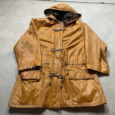 Vintage G3 Leather Coat Hooded Fireman Women