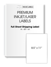Self Adhesive Blank Labels on Sheets