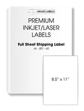 Self Adhesive Blank Labels on Sheets