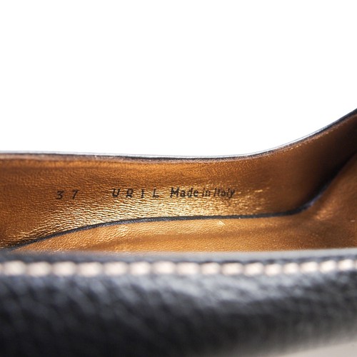 Bally Uril Pumps Tacco Alto Plateau In Pelle Nera Donna Taglia US 6.5 EU 37 $580 - Foto 5 di 9