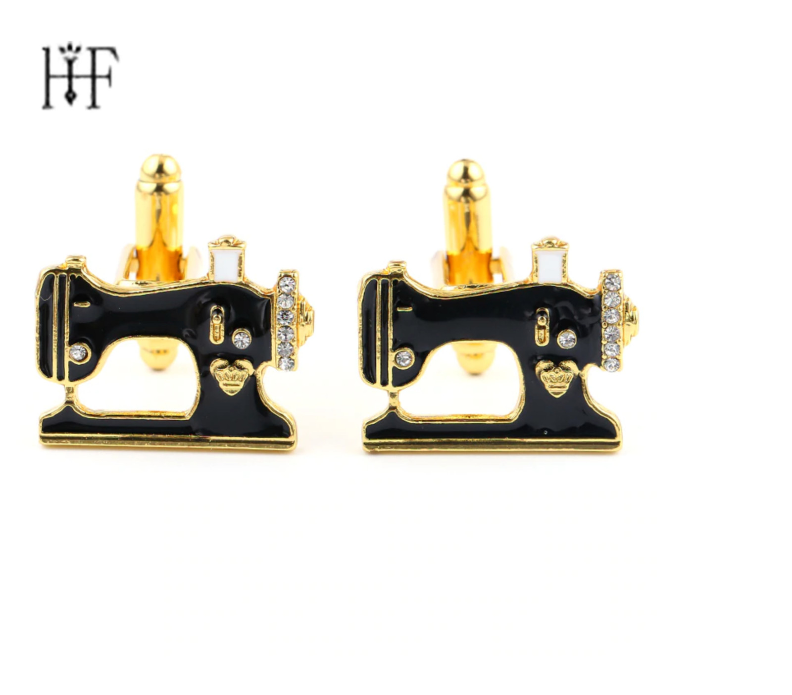 GEMELOS para camisa, maquina coser, Singer, dorado - ENVIO GRATIS a ESPAÑA