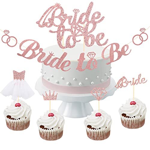 AirSMall Bride to be Cake Topper for - Cake Topper for - Addio al (B1Y)
