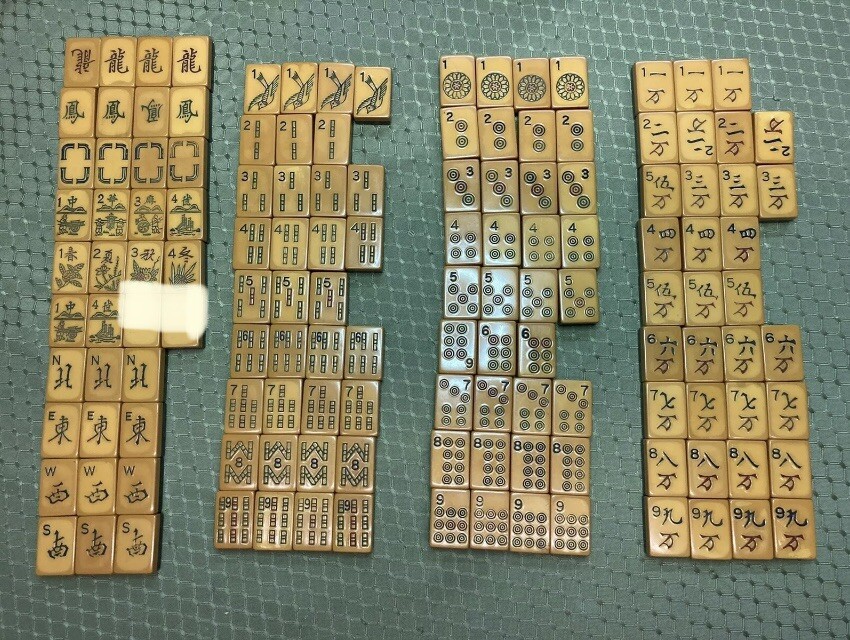 ONE BLACK TWO-TONE BAKELITE Mahjong Mah Jongg Tile Your Pick | eBay