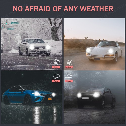 For 2020 Ford Fusion SE Sedan 4-Door LED Headlight + Fog Light Bulbs 6000K White - Bild 16 von 20