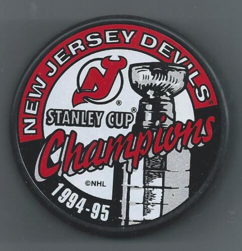 94/95 Stanley Cup Champions New Jersey Devils - rondelle souvenir de hockey     - Photo 1/1