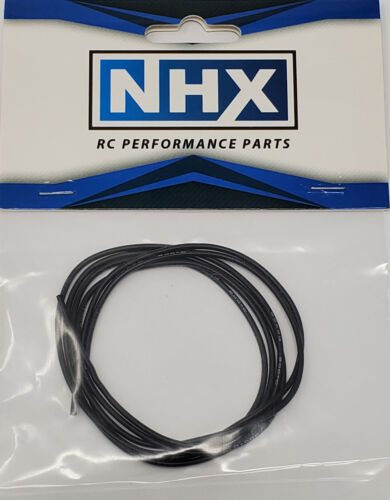 Fil de silicone NHX RC Pro 26 AWG jauge 3 pieds noir : servos / ventilateurs RC - Photo 1 sur 1