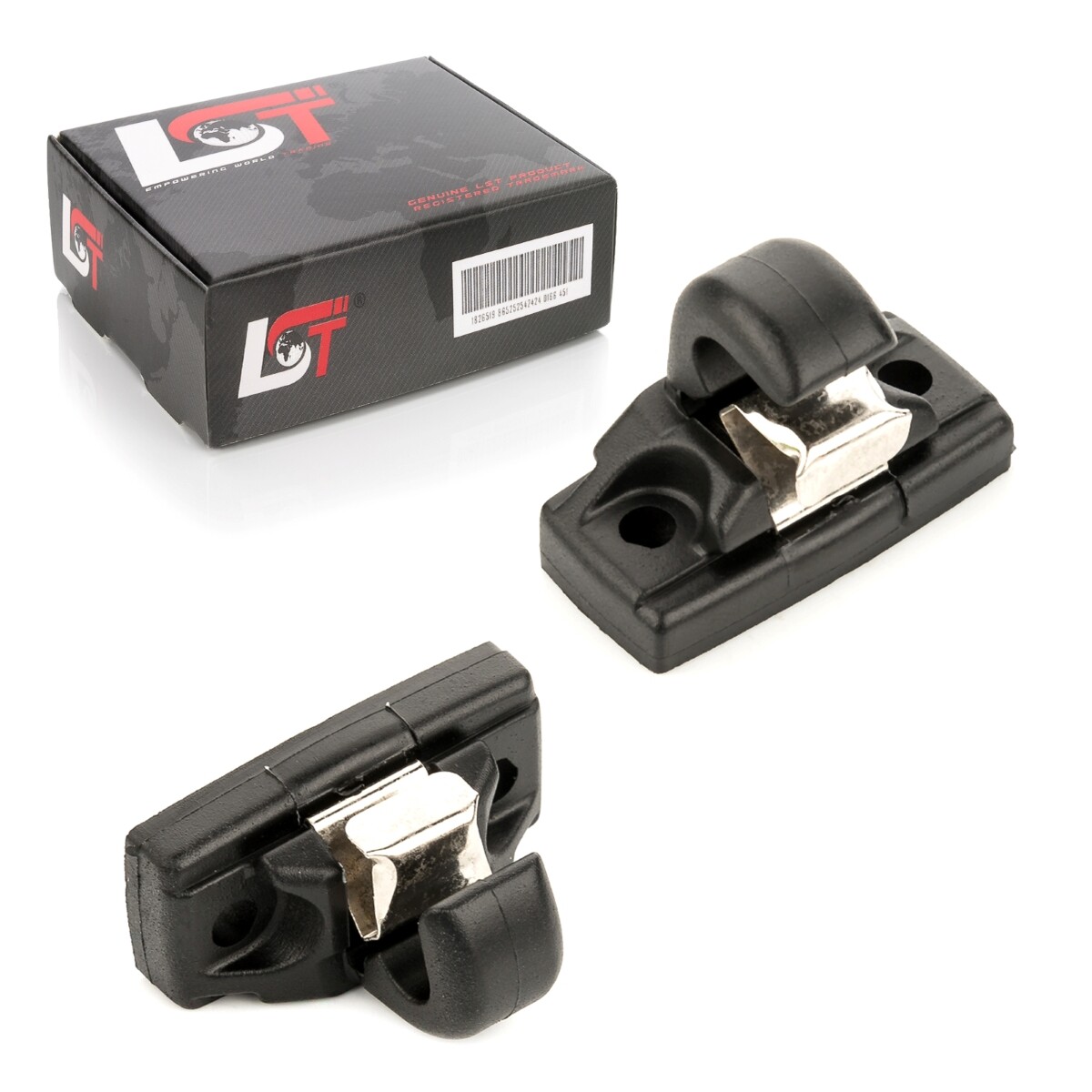 2x Sun visor holder clips black for Skoda Fabia Octavia Roomster