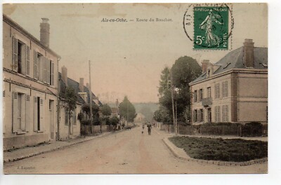 AIX EN OTHE - Aube - CPA 10 - la route du Bouchot - carte couleur