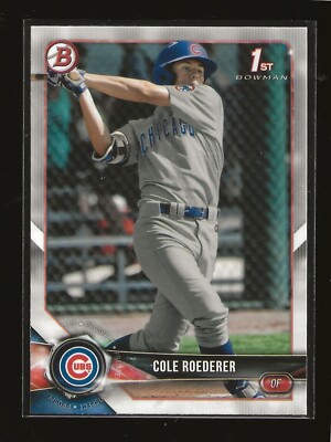 2018 Bowman Draft Cole Roederer Chicago Cubs (#BD-125)