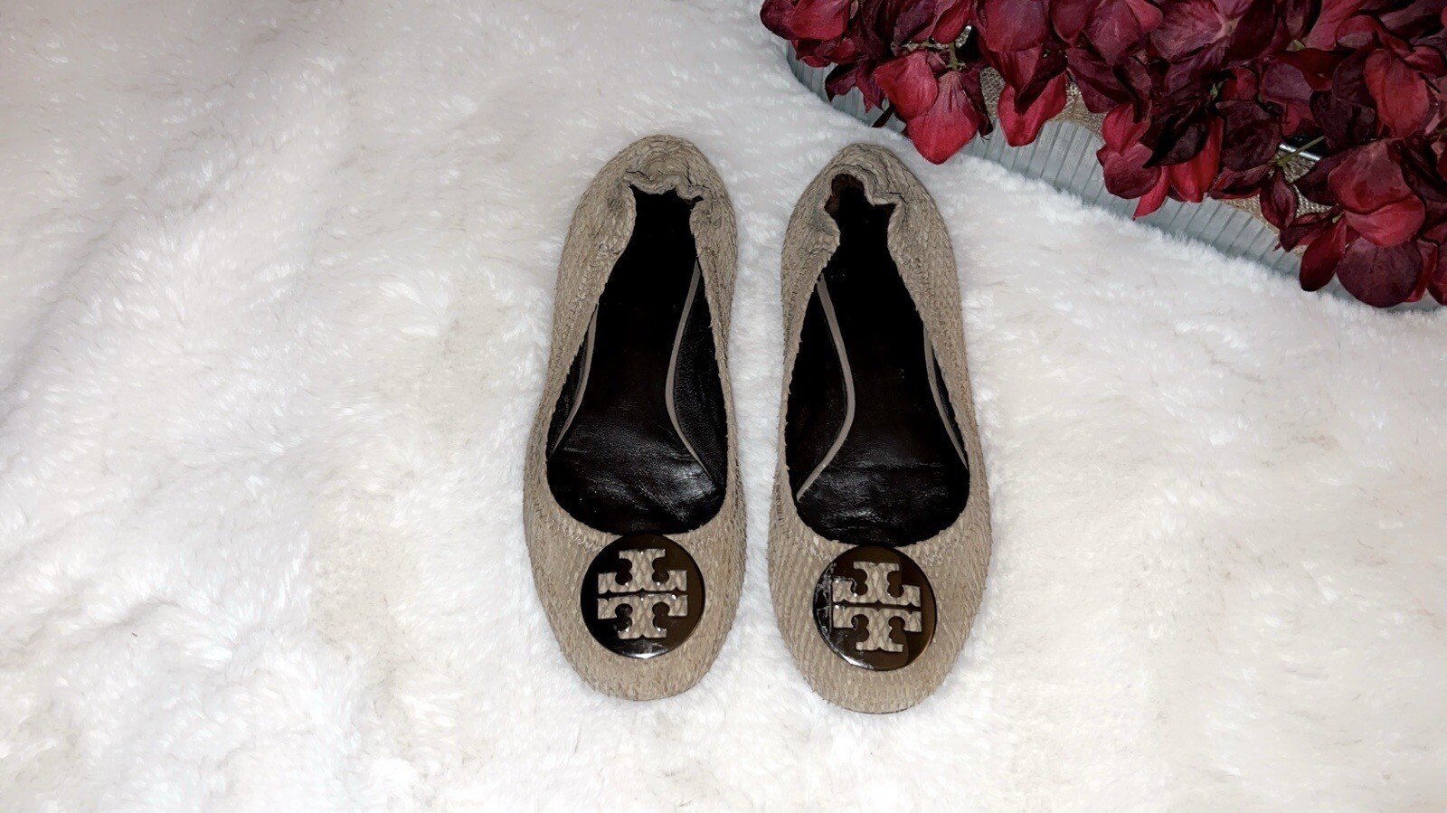 TORY BURCH Tan Python Embossed Leather Minnie Scr… - image 3