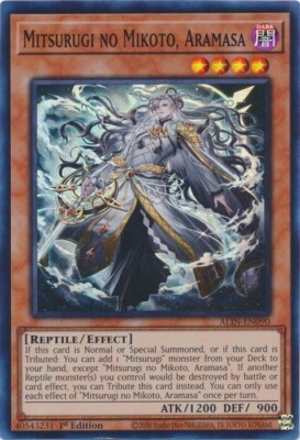 ALIN-EN090 - Mitsurugi no Mikoto, Aramasa - Super Rare - 1'st Edition - NM/M
