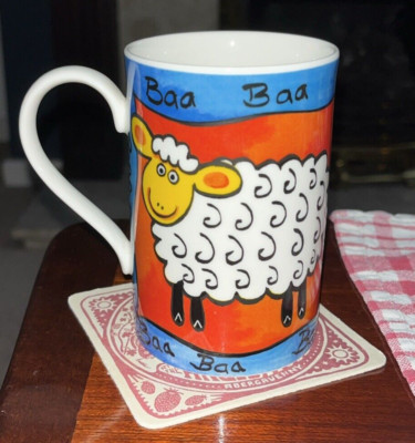 DUNOON KERAMIK TASSE LUSTIG FARM JANE BROOKSHAW