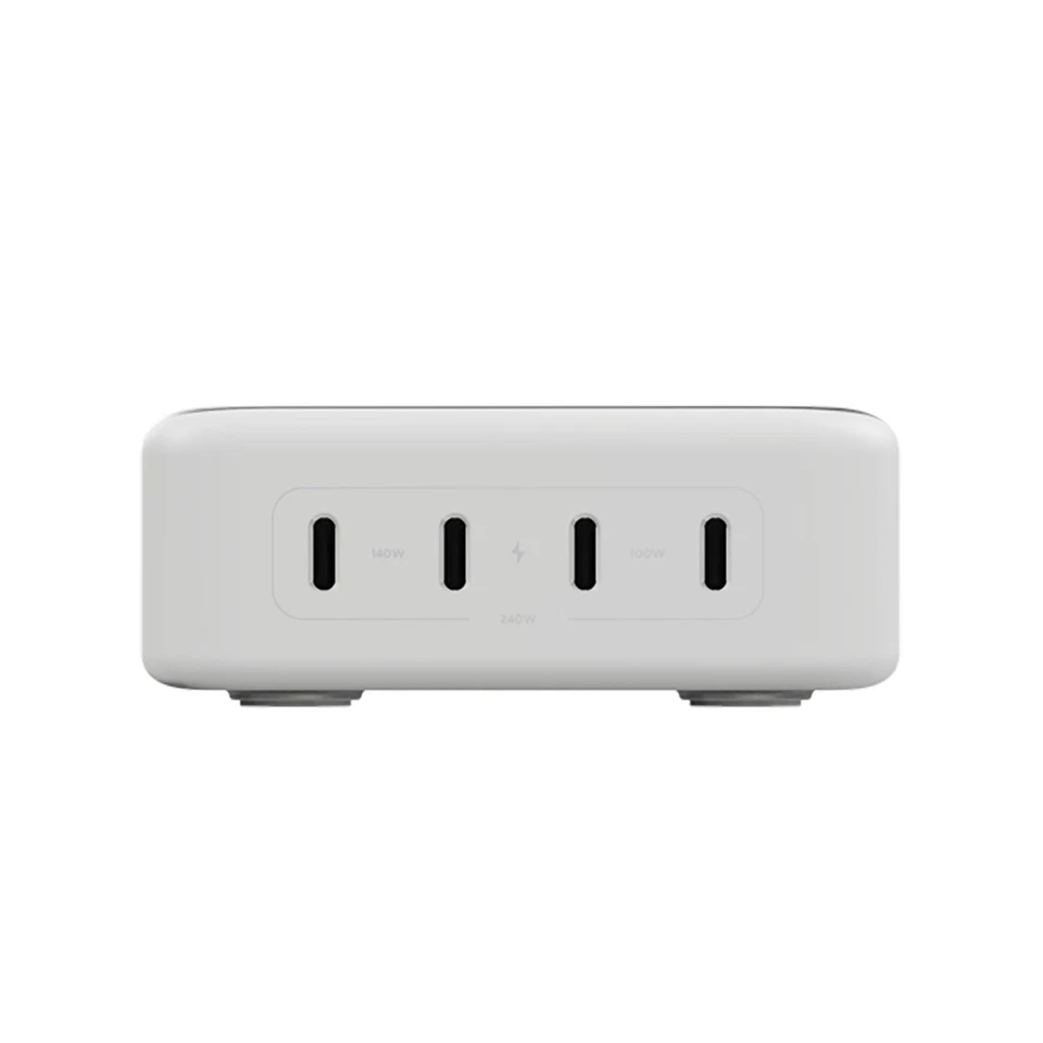 LINQ 240W GaN2 DeskCharge Caricatore Notebook Porte USB-C Grigio "Spedizione Gratuita" - Immagine 3 di 4