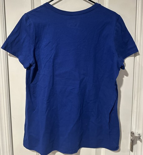 Women's Royal New York Rangers Team Logo V-Neck T-Shirt Size Large New With Tags - Picture 2 of 4