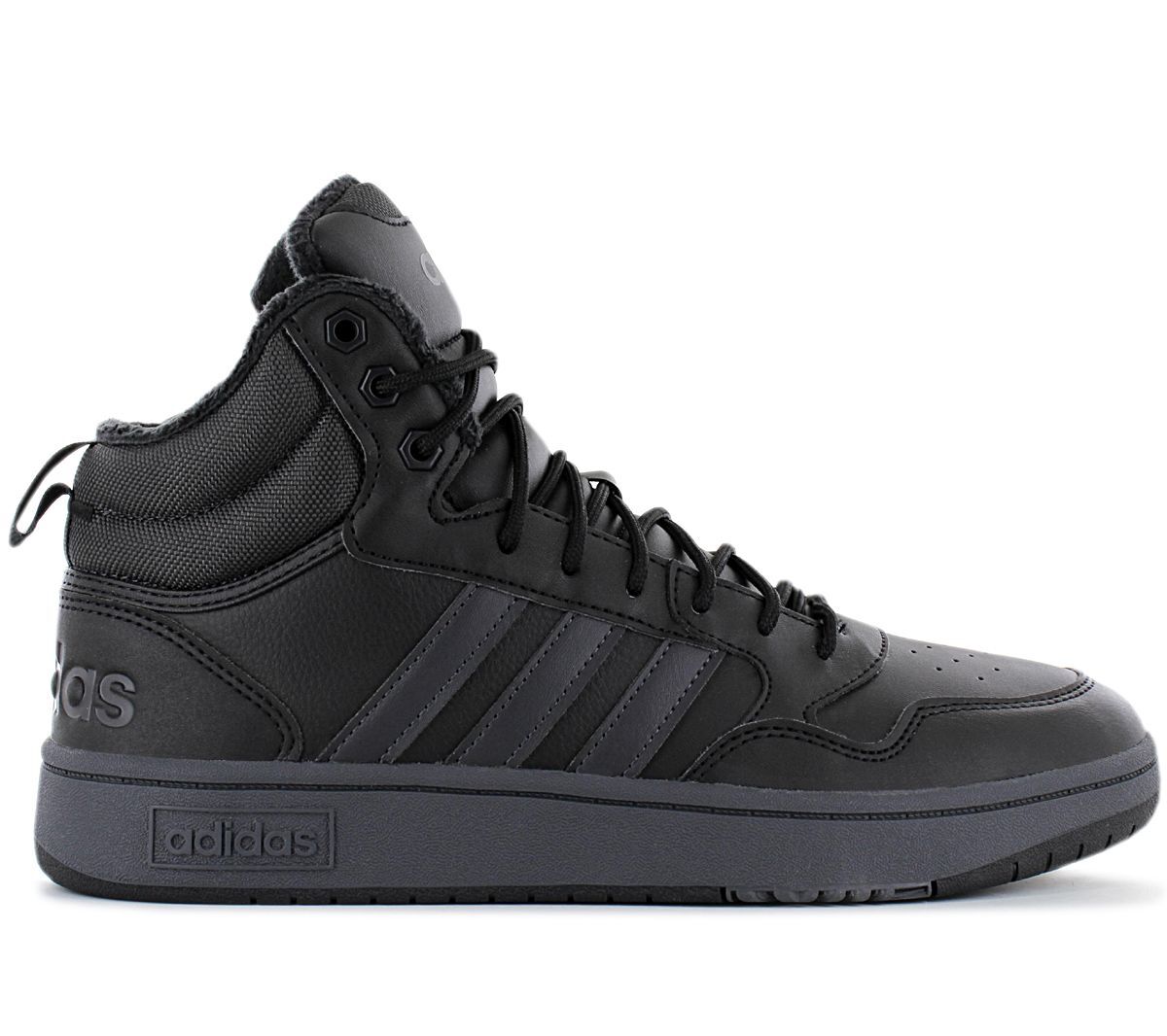 Adidas Hoops 3.0 Mid WTR Мужская зимняя обувь Gefüttert Кроссовки Ботинки Schwarz