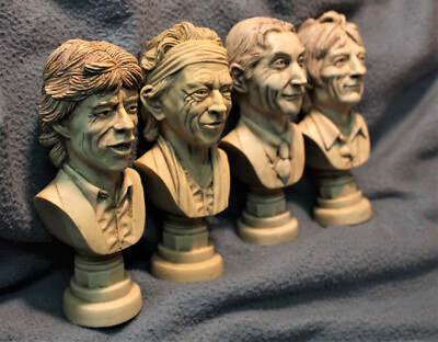 Rolling Stones Highwire (RARE SET!!送料込） ROLLING STONES Fan-Made Figures SET Jagger, Richards, Watts, Wood
