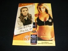 EVAN WILLIAMS magazine clipping from 2005 print ad for Bourbon Whiskey