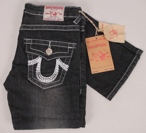 NWT True Religion JOEY SUPER T Black 