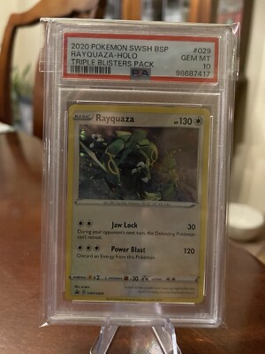 Pokemon Rayquaza - Carta SWSH029 - Spada E Scudo Black Star Promo - Olografica Cosmica, Autentica