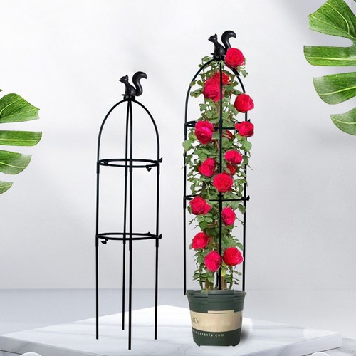 1x Support Plant Trellis Climbing Vines Ivy Flowers Stands Garden Tower Obelisk - Picture 6 of 15