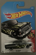 Hot Wheels Flames Series 3/10 - '55 Chevy - Black
