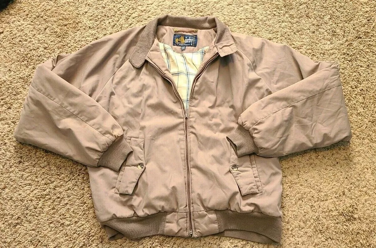 VTG DERBY OF SAN FRANCISCO MEN'S BOMBER JACKET SZ M (38-40)