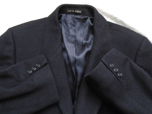 Vintage 80s 90s Dunn & Co. Mens 40L Pure Cashmere Soutien Collar Coat - Picture 9 of 12