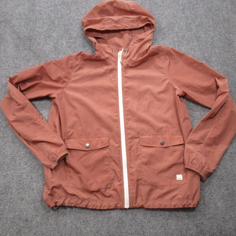 vuori long sleeve hooded pockets logo outdoor full zip santa ana jacket