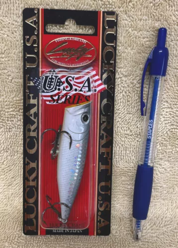 Lucky Craft G-Splash 80, Missing Scale Gun Metal Shad, 3”, 1/2oz, Topwater