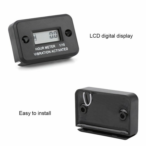 Wireless Digital Vibrating Machine Hour Meter Motorcycle ATV Vibration Gauge ST - Picture 7 of 9