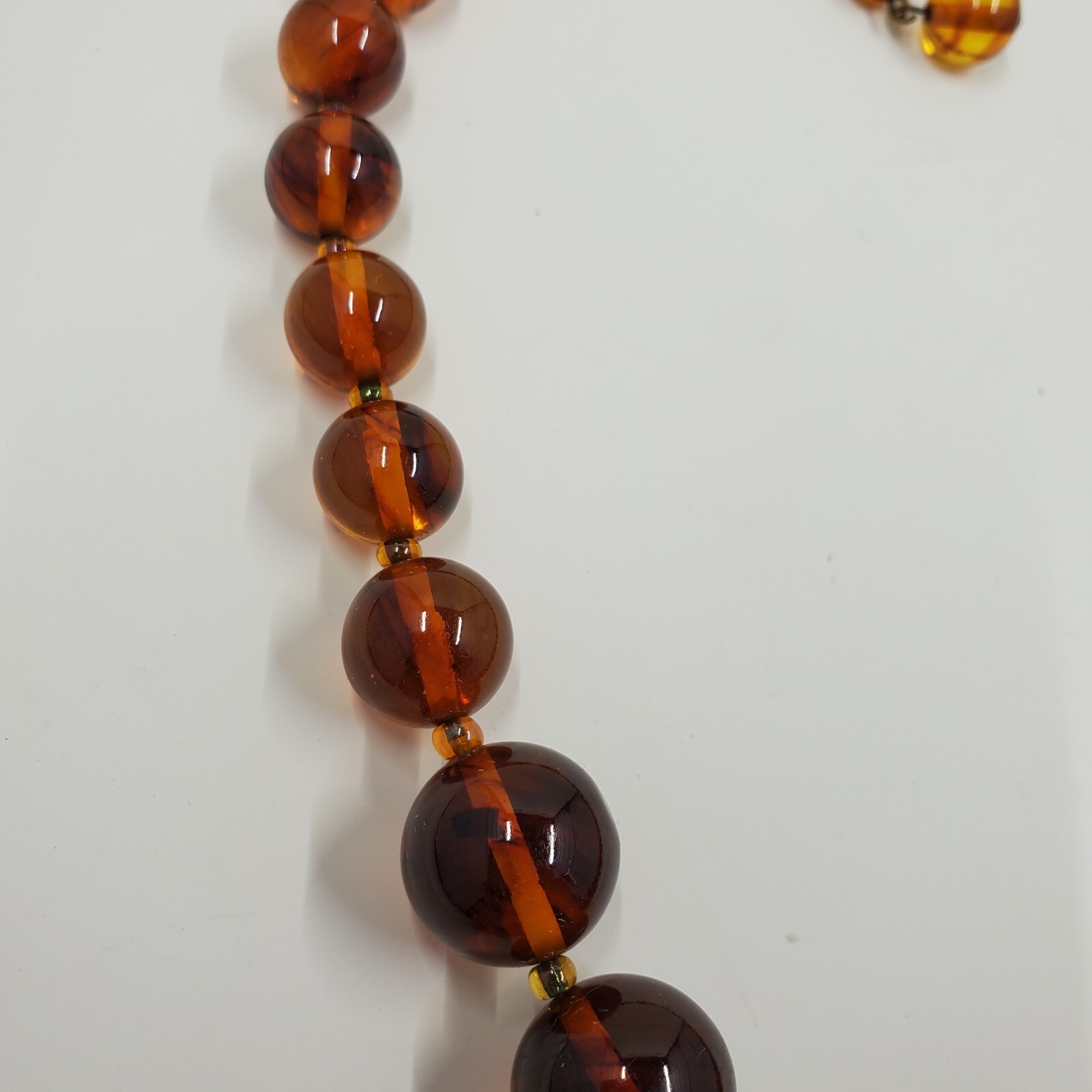 Vintage Baltic Amber Bakelite Necklace Egg Yolk Butterscotch Honey