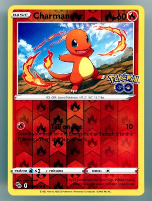 charmander pokemon go card Charmander 008/078 Reverse Holo Pokemon Go Pokemon TCG Card