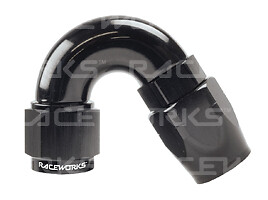 Raceworks Cutter Hose End AN-6 150Degrees - Picture 3 of 3