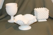 FENTON HOBNAIL COLLECTABLES 3 PC as PICTURED