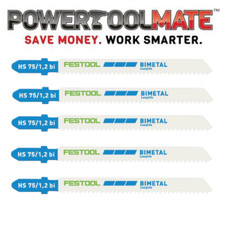 Festool 204270 Jigsaw Blades Pack of 5 Metal/Stainless Steel HS 75/1.2 BI/5 75mm