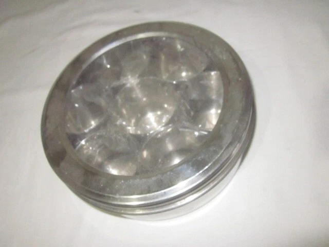 stainless steel masala box with 7 bowl inside used good condition
