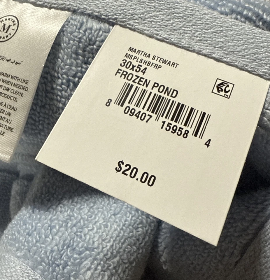 (2) Toallas de baño spa 100 % algodón COLECCIÓN MARTHA STEWART, 30" X 54" Foto 3 de 4