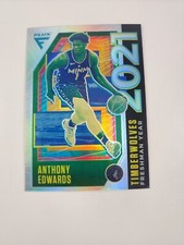 2020-21 Panini Flux Anthony Edwards Freshman Year #3 Silver Prizm RC Rookie Card