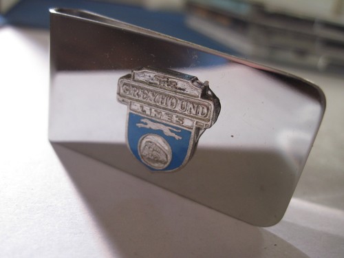  Windhund Linien Cloisonne Logo Geldklammer  - Bild 1 von 3