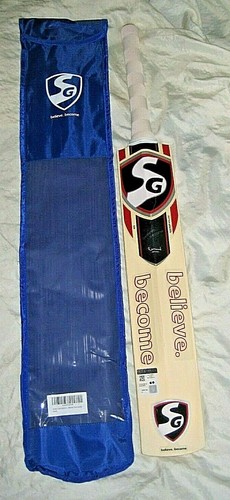 SG Max Cover Kashmir Willow Short Handle Cricket Bat w/ Bag - Picture 2 of 9