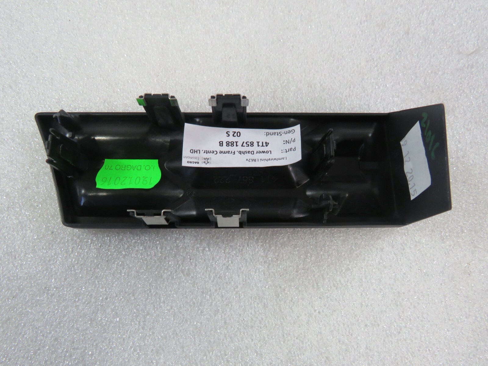 Lamborghini Huracan, LP580, LP610, LH, Lower Dash Trim, Used, P/N 4t1857188B