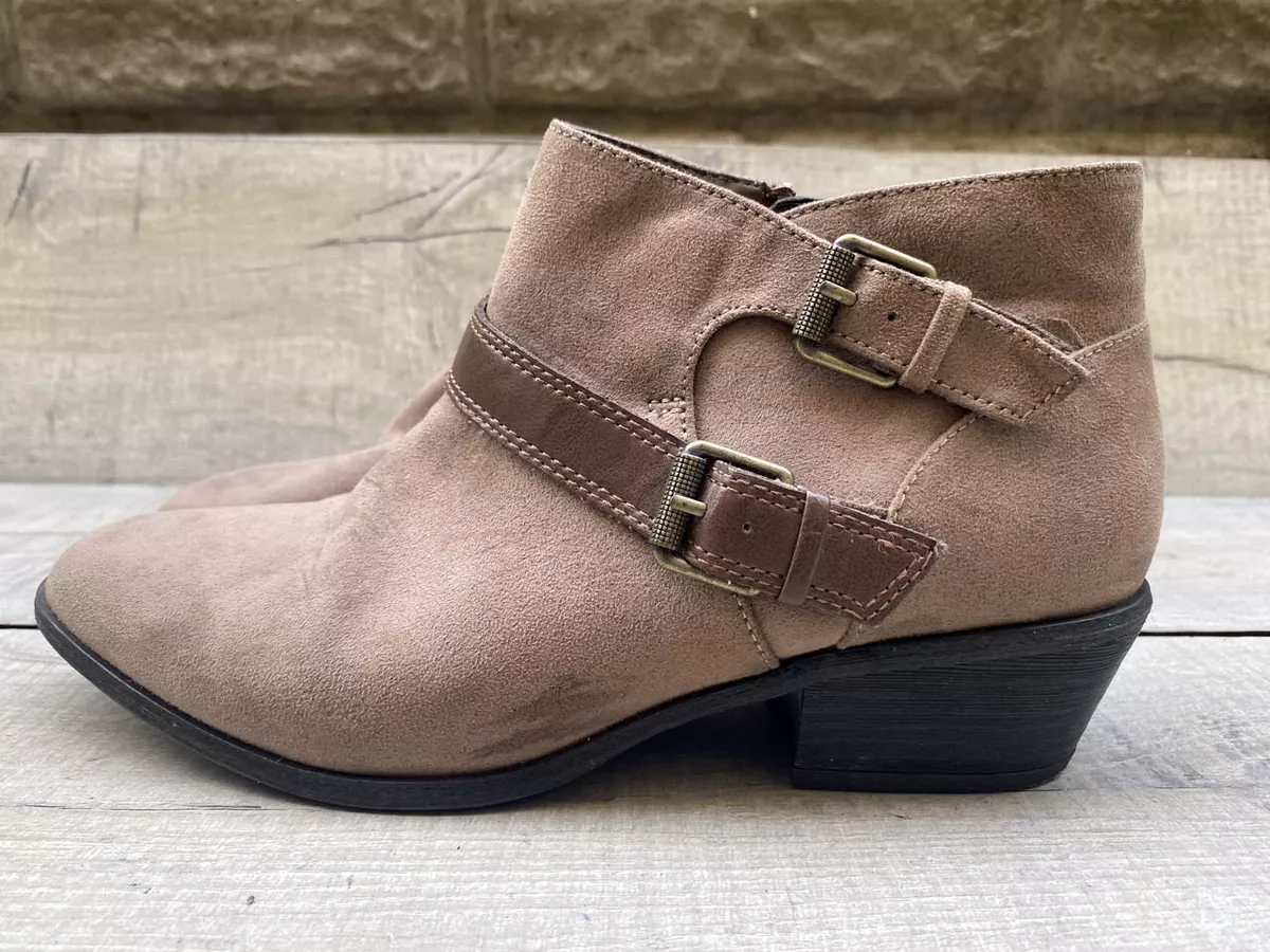 Soft suede shop booties