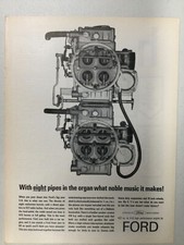 Fordadv196 Advertisement 1963 Ford Dual Quads 427ci V-8 Feb 1963 2mt