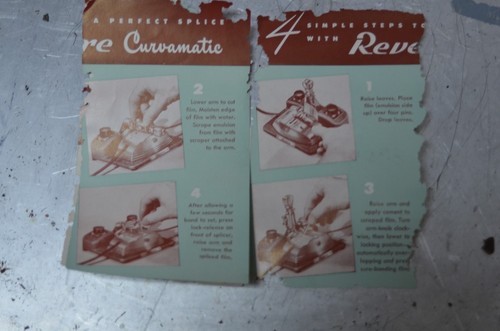 REVERE Curvamatic Film Splicer 8mm and 16mm In Original Box with Manual - Picture 4 of 11