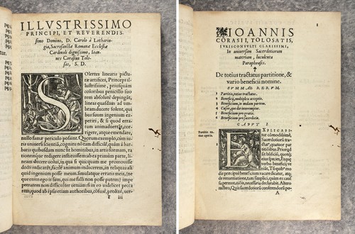 IOANNIS CORASII. JEAN DE CORAS. IN UNIVERSAM SACERDOTIORUM MATERIAM. LYON. 1548. - Bild 7 von 12