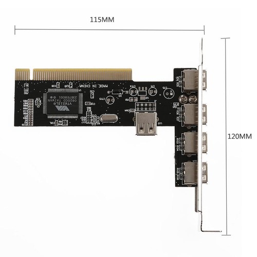 PC 4 Ports PCI to USB 2.0 HUB Riser PCI Expansion Card Adapter Converters - Afbeelding 11 van 11